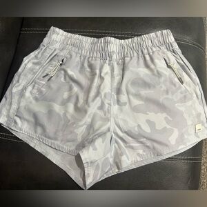 Light with camo print athletic shorts Vouri. Super comfortable, side pockets.